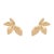 Bronze Divine Leaf Dance Stud Gold Earrings, A Pair For Sale - Image 8 of 8