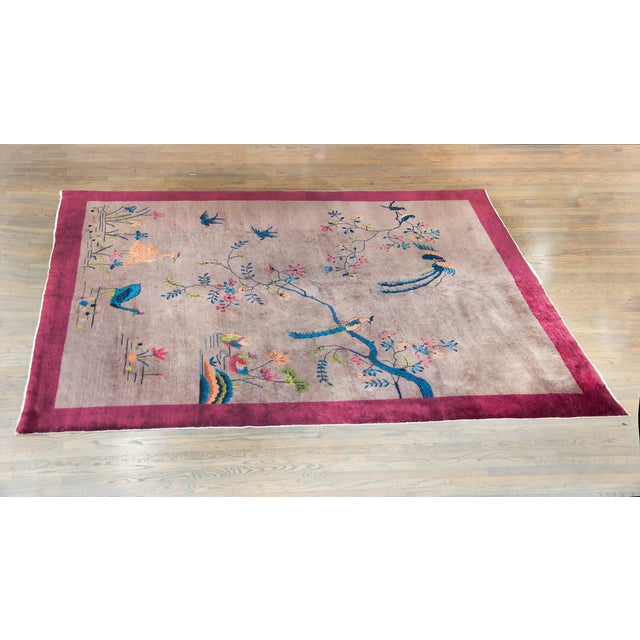 Early 20th Century Chinese Art Deco Rug For Sale - Image 4 of 14