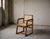 Pierre Jeanneret, French Mid-Century Modern, Armchair or Desk Chair, Teak, Cane, Chandigarh, India c. 1960s Rare and...