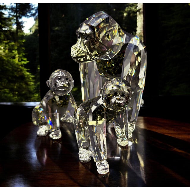 SCS Annual Edition 2009 Gorillas Family from Swarovski, Set of 3 For Sale - Image 12 of 18