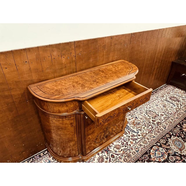 Antique Italian Burl Sideboard For Sale - Image 10 of 16