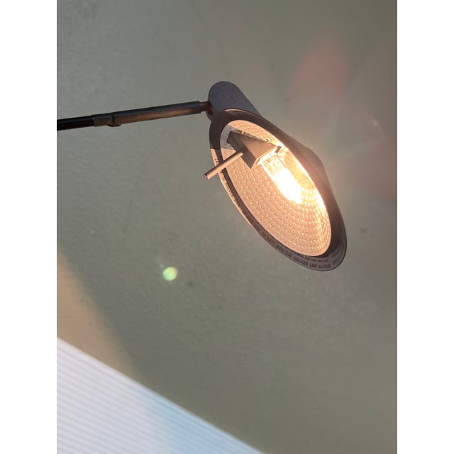 Black Robert Sonneman for Kovacs Feather Floor Lamp, Black For Sale - Image 8 of 12