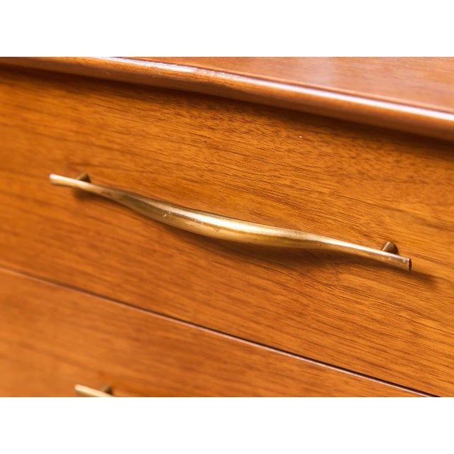 Mid 20th Century Styled After Mid 20th Century Kent Coffey Foreteller Mid-Century Modern Walnut China Cabinet For Sale - Image 5 of 12