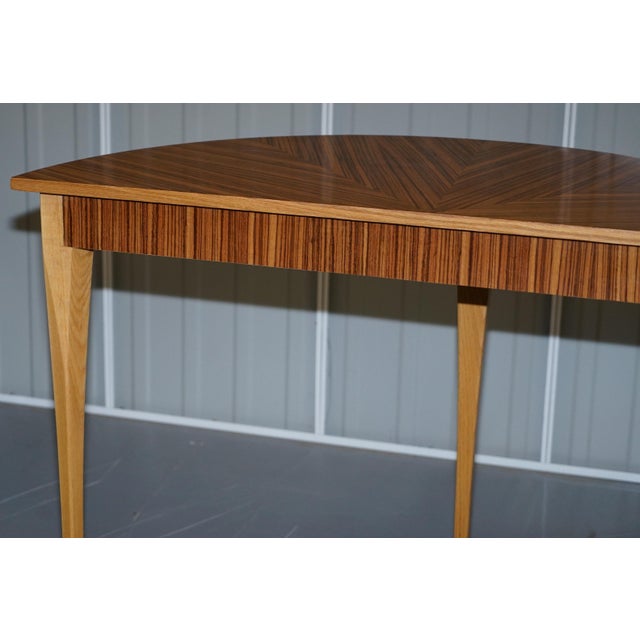 Zebrano Wood Demi-Lune Console Tables from Bevan Funnell, Set of 2 For Sale - Image 13 of 15