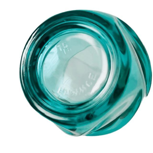 Blue Vintage Turquoise Twisted Glasses from Luminarc Arcoroc, 1970s, Set of 8 For Sale - Image 8 of 9