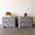 Mid-Century Modern Pair of Postmodern 1980s Grey Nightstands For Sale - Image 3 of 13