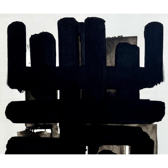 Modern Pierre Soulages, Lithograph No. 3, 1958, Original Lithograph For Sale - Image 3 of 8