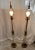 1980s Chapman Brass and Glass Candlestick Tall Buffet Lamps - a Pair For Sale - Image 12 of 12