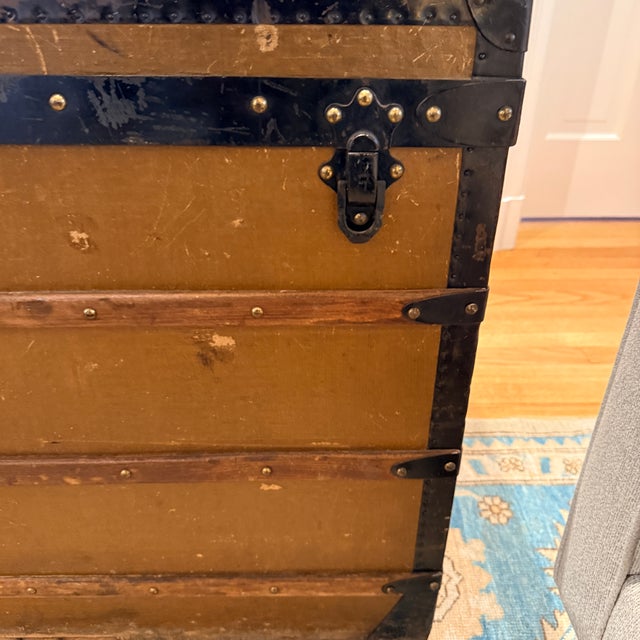 19th Century Antique Goyard Steamer Trunk For Sale - Image 5 of 17