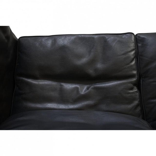 Black 2212 2-Seater Sofa in Black Leather by Børge Mogernsen, 1980s For Sale - Image 8 of 18