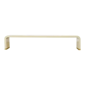 Monumental Karl Springer Style Waterfall Bench or Console Table