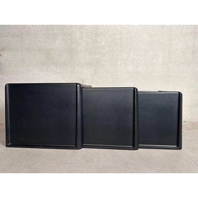 Vintage Nesting Tables by Peter Ghyczy for Horn Collection, 1970s, Set of 3 For Sale - Image 7 of 11