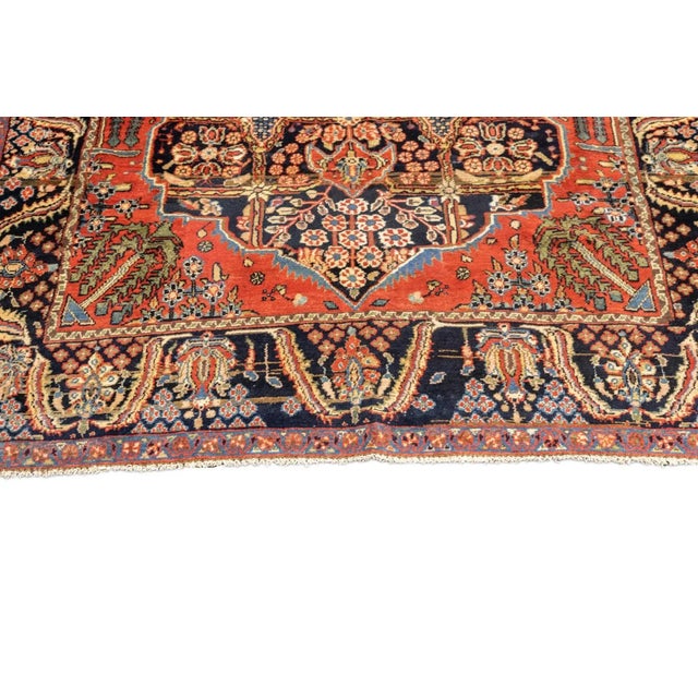 Antique Kashan Rug 4'8'' x 6'11'' For Sale - Image 10 of 12