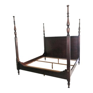 Ralph Lauren King Bedframe British Colonial Mahogany For Sale