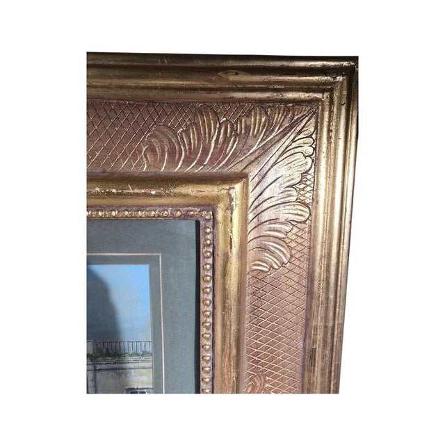 Arab Port, 1900, Large Watercolor, Framed For Sale - Image 16 of 18