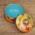 Vintage Cloisonné Enamel Lidded Bowls With Saucers – Floral & Bird Motif - Set of 4 For Sale - Image 15 of 18
