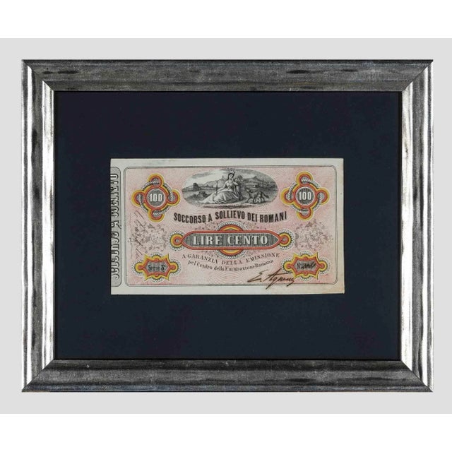 Unknown, Old Debit Receipt, Original Etching, Early 20th-Century For Sale - Image 3 of 3