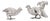 Antique Belgian Silver Grouse Game Birds, 19th Century, Set of 2 For Sale