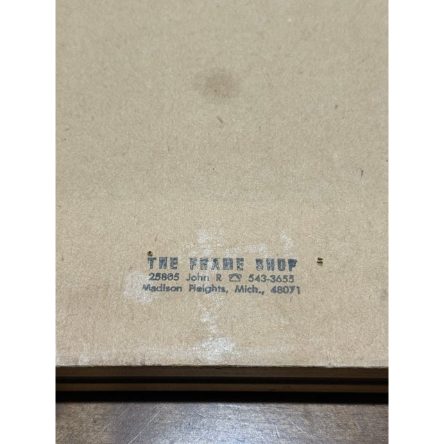 Wood Antique European Landscape Oil Painting by A. Hobart Signed For Sale - Image 7 of 12