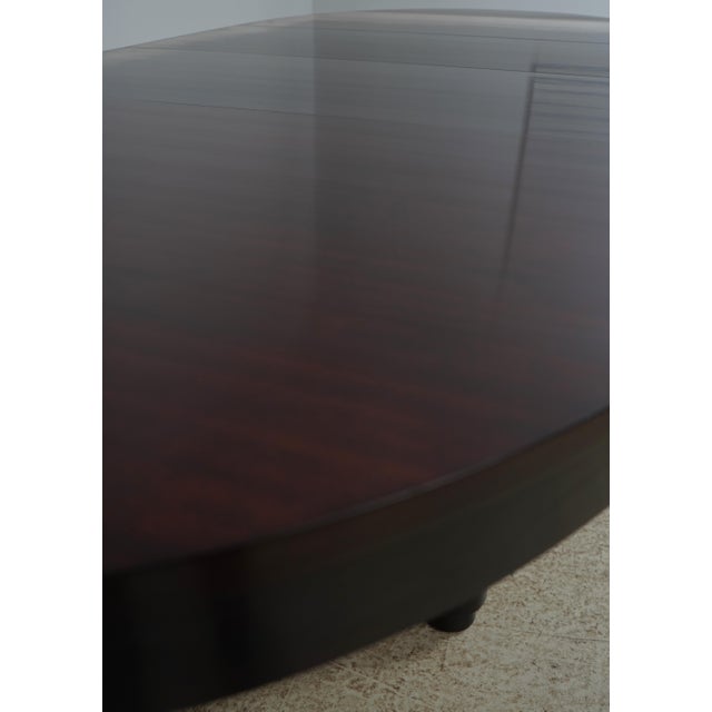 1990s Baker Mahogany Barbara Barry Oval Dining Table For Sale - Image 5 of 18