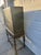 Vintage Chinoiserie Green Lacquer Cabinet With Hand Painted Asian Scenes and Ornate Carved Base For Sale - Image 4 of 12