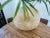 1980s Postmodern, Coastal Style White and Taupe Organic Floor Vase For Sale - Image 5 of 11