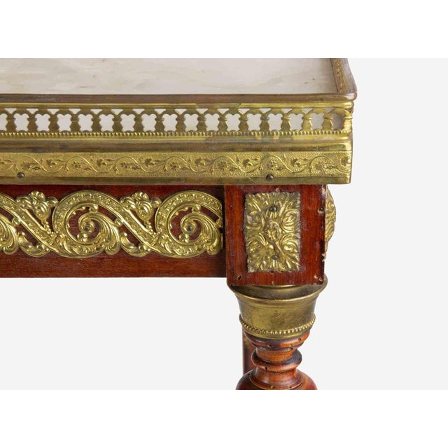 Traditional Italian Empire Style Altana Side Table in Wood and Metal, 19th Century For Sale - Image 3 of 8