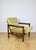 1970s Vintage Armchair in Olive Lemon Velvet, 1970s For Sale - Image 5 of 11