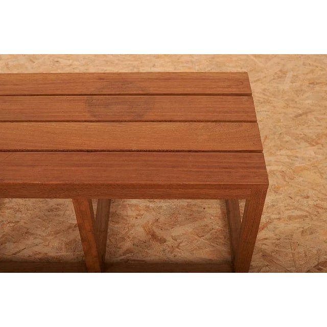 Brown Outdoor Collection Bench by Peter Wigglesworth for Formata Ag, 1985 For Sale - Image 8 of 13