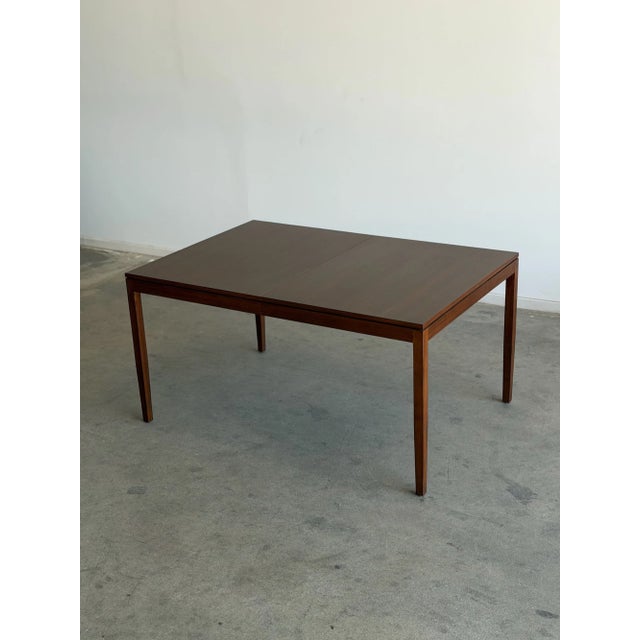 Vintage Solid Walnut Expandable Dining Table For Sale - Image 4 of 5
