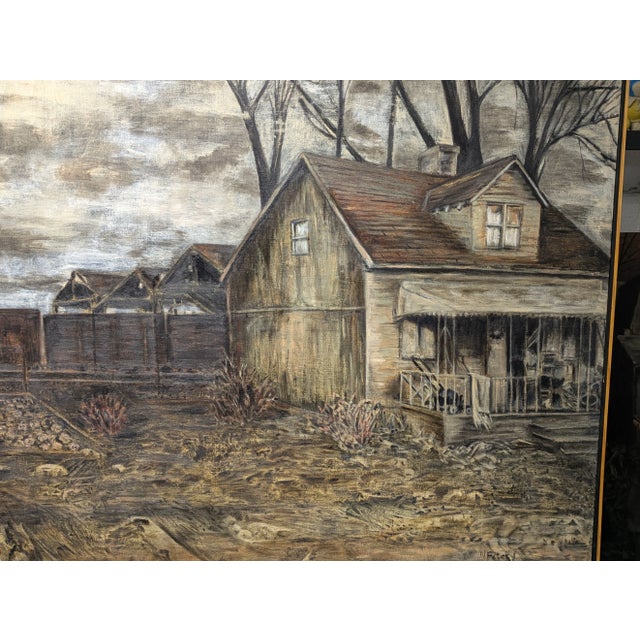 Early 21st Century Original Oil Painting by Detroit Artist Nancy Patek For Sale - Image 5 of 5