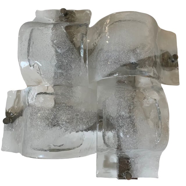 LP 276 Murano Glass Sconce Panel from Mazzega For Sale