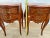 Antique Pair of French Nightstand Tables, Two Drawers, Inlays, Brass Ormolu For Sale - Image 10 of 11