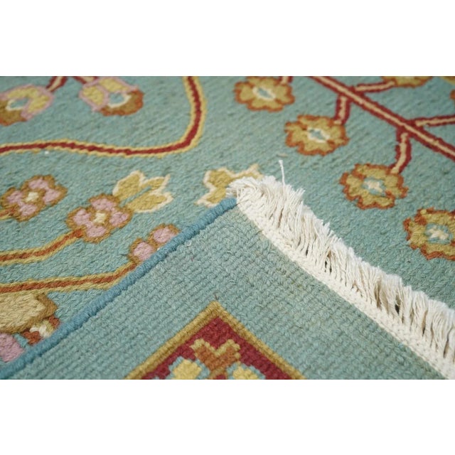 Green Sumak Rug 10' X 14' For Sale - Image 8 of 10