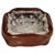 Ashtray in Glass with Leather Cover, France, 1970 For Sale - Image 4 of 8