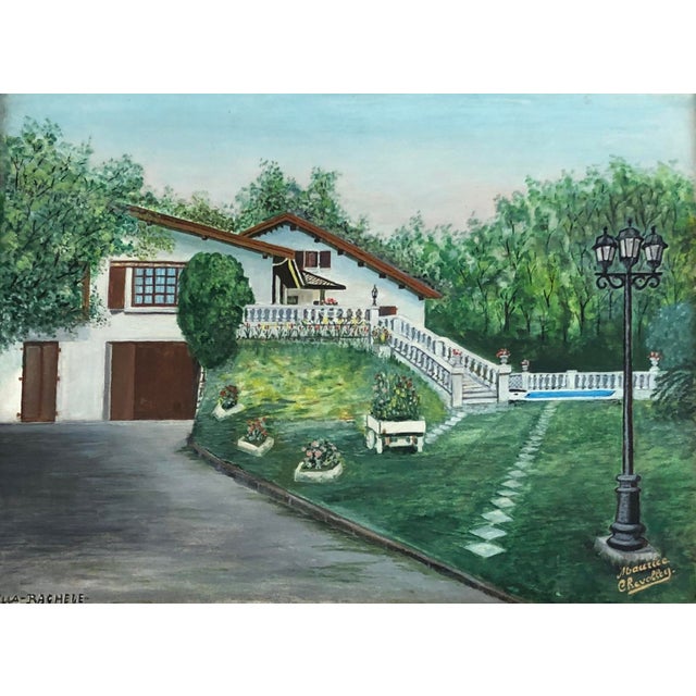 Maurice Chevalley, Villa Rachelle, Oil on Canvas, Framed For Sale - Image 10 of 10