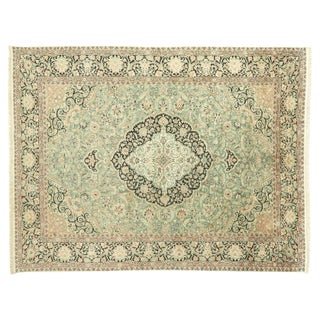 Vintage Silk Rug, 1960s For Sale