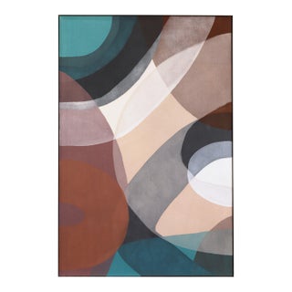 Revival 20 - Original Framed Earth-Tone Abstract Acrylic Painting on Canvas For Sale