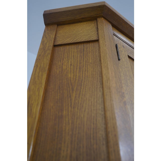 Stickley Mission Oak Corner Cupboard Cabinet For Sale - Image 11 of 15