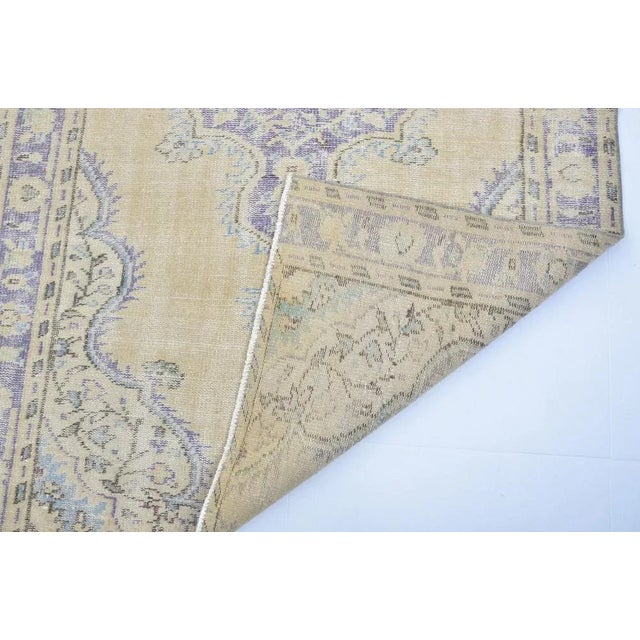 1960s Handmade Wool Oushak Rug, 1960s For Sale - Image 5 of 11