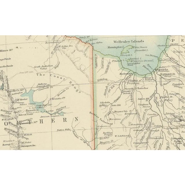 Antique Map of South Australia, 1903 For Sale - Image 3 of 10