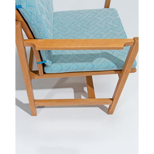 Wood Set of Mid-Century Modern Danish Armchairs by Borge Mogensen, 1960s For Sale - Image 7 of 11