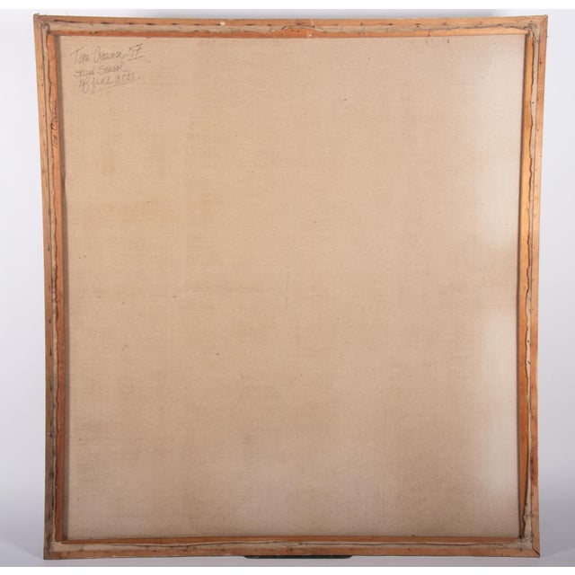 Large Mid-Century Abstract Oil on Stretched Canvas by Tom Cranmer, 1957 For Sale - Image 14 of 14