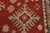 Red Kazak Rug 8'2'' X 9'7'' Red Wool Tribal Hand-Knotted Oriental Carpet For Sale - Image 8 of 11