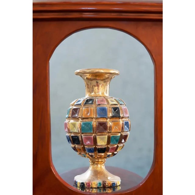 Colored Ceramic Vase, 1960s For Sale - Image 10 of 13