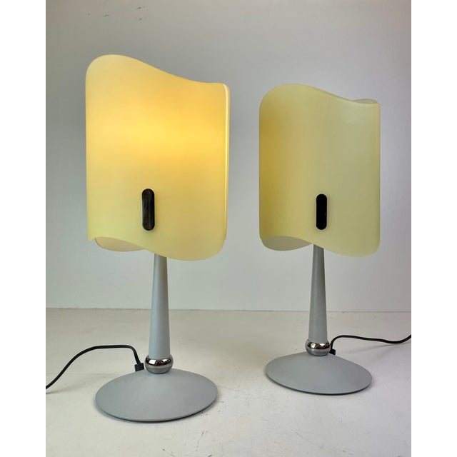 Vintage Italian Opaline Table Lamps, 1990s, Set of 2 For Sale - Image 18 of 18