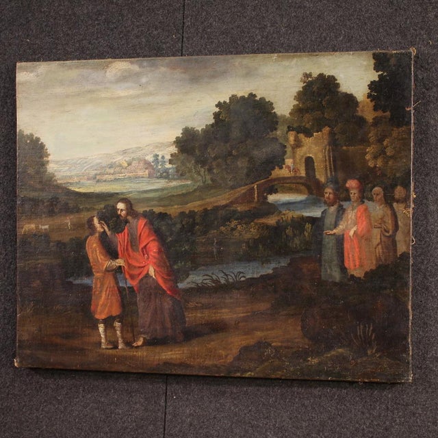 Healing of the Blind Man, 1670, Oil on Canvas For Sale - Image 9 of 16