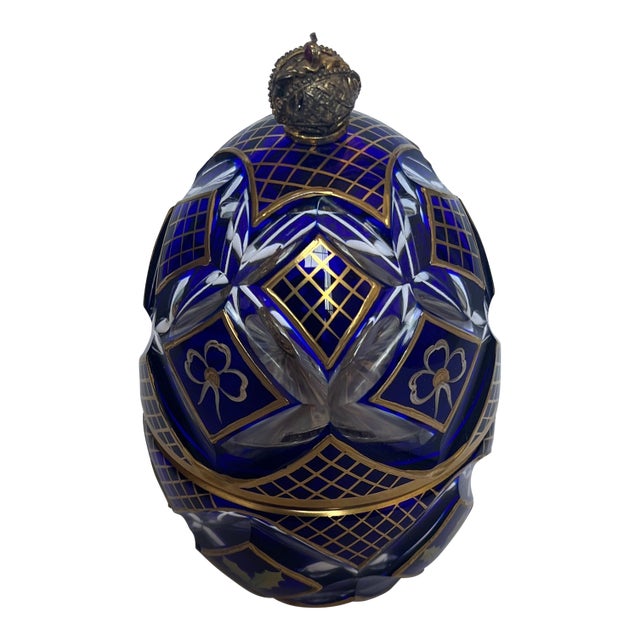 1900s Theo Faberge Winter Egg St. Petersburg Collection For Sale