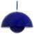 Danish Blue Enameled Flowerpot Pendant Lamp by Verner Panton for Louis Poulsen, 1969 For Sale