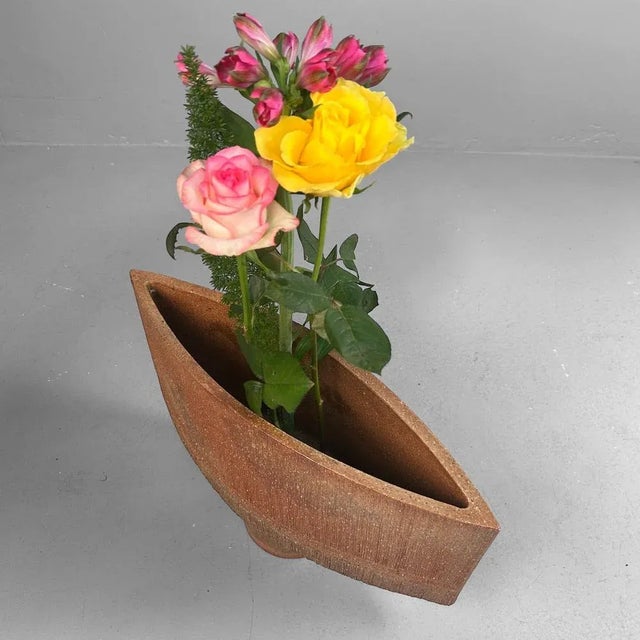 Japanese Modernist Ceramic Ikebana Vase, 1960s For Sale - Image 12 of 18